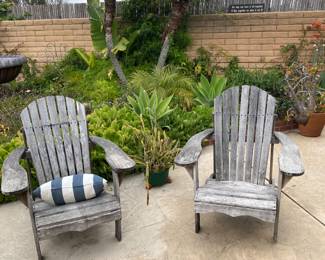 Wooden Adirondack chairs 