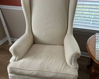 Pair wingback chairs 