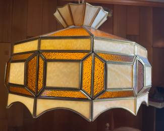 Stained glass dining/ pool table hanging lamp