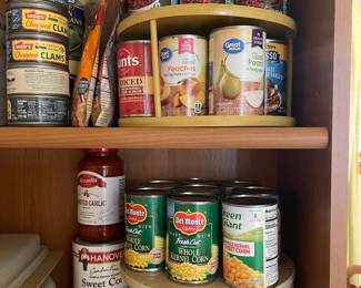 Great selection of canned goods