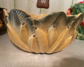 Tropical ceramic bowl