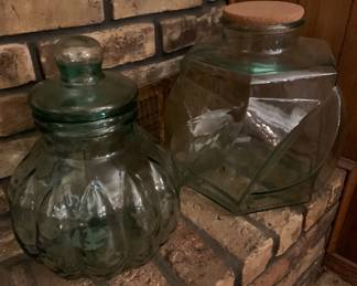 large glass jars