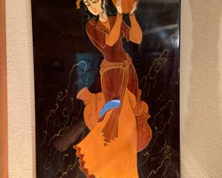 engraved wood wall art