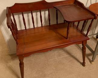 antique telephone bench