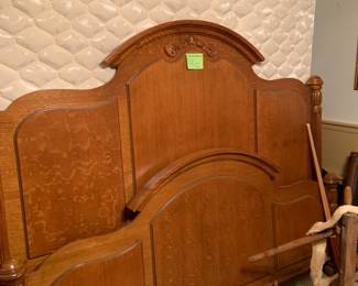 oak king size bed