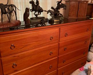 8 drawer wood chest, lovely