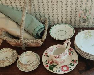 Antique Staffordshire, Adams Rose and French Porcelain 