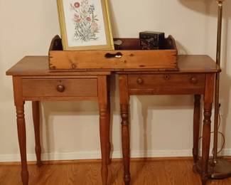 Antique Mahogany Tray, Walnut Table, 19th Century Table