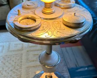 Vintage smoking stand with lights