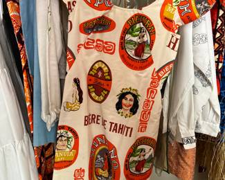 Vintage Tahitian Print Dress