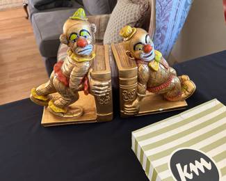 Clown Bookends 