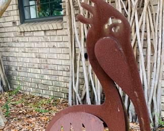 Huge metal pelican