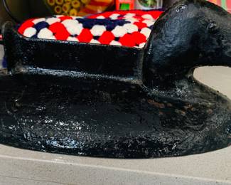 extremely rare and HEAVY duck boot scraper
