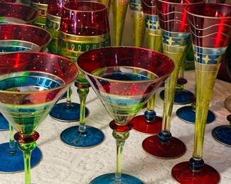 gorgeous handblown stemware