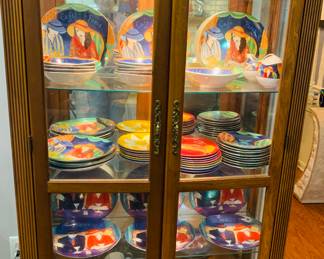 fine lighted display cabinet