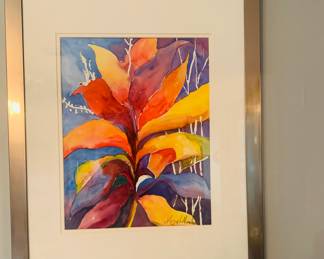 Original artist signed watercolor. 