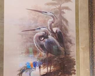 gorgeous Large framed print by R L Davis--noted coastal artist