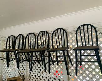 set of six farmhouse chairs