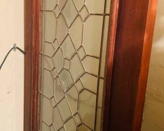 nice leaded glass heavy front door