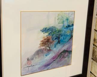 2nd of Sara Parker original watercolors with a Chinese influence