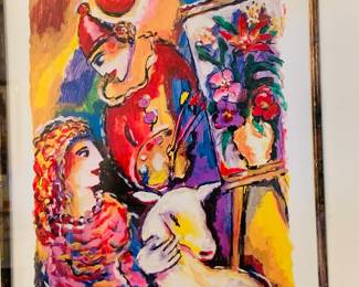 Zamy Steynovitz  "Flowers for Artist's Lover"  artist signed Seriolithograph on archival paper-- Comes with COA