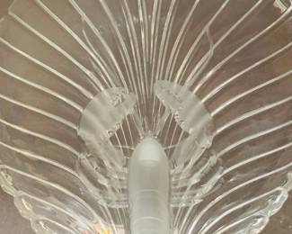 Fine glass large platter with lobster or crawfish 