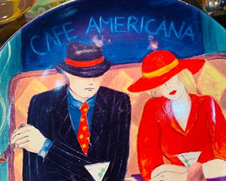 half of the dishes are "Cafe Americana" by Sango