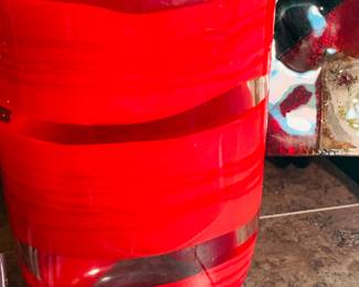 gorgeous Murano large heavy glass vase