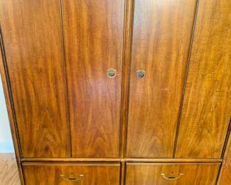 my favorite thing!--a Mid Century Modern Drexel Heritage Fitted Wardrobe in the “Accolade” pattern