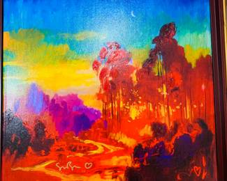  Simon Bull "California Moonrise" hand signed giclee on canvas