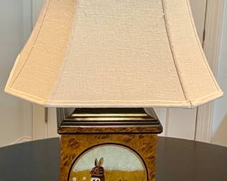 ABM107  $80   "RABBITS' BOX LAMP   