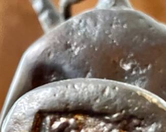 ABM114   $60   SIGNED IRON SCULPTURE  