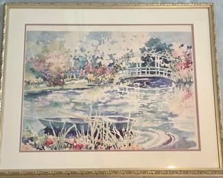 ABM116    $160   C. WINTERLE OLSON WATERCOLOR, SIGNED/NUMBERED  