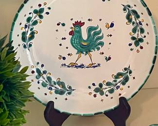 3-PCS ROOSTER POTTERY SET