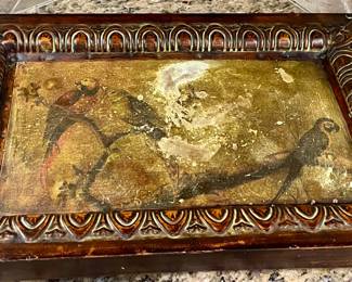 ABM047   LARGE SERVING TRAY  -  "BIRDS"  $36