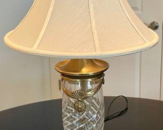 ABM106   $120   BRASS/CRYSTAL LAMP   