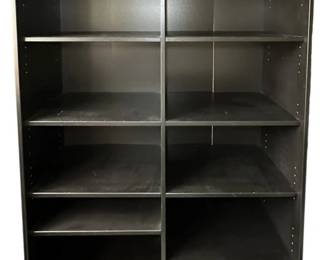 Black Double Bookshelf