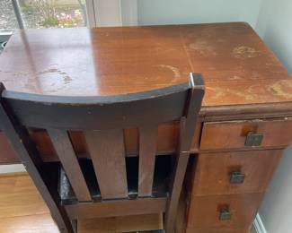 Antique sewing machine.