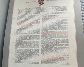 President John F. Kennedy Inaugural Address Poster.