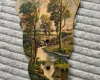 Vintage fans from funeral home.