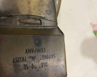 BANTHRICO 1927 VINTAGE DIECAST COIN ANTIQUE FIRST NATIONAL BANK OF ORANGE COUNTY.