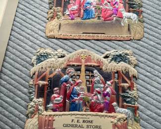 Vintage calendars from F.E. Rose General Store.