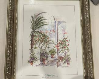 Mount Vernon - seasonal print of the kitchen garden.