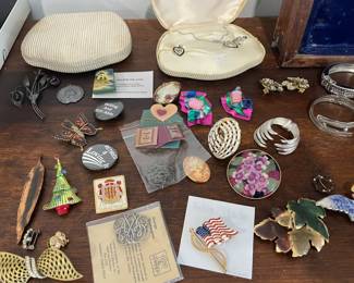 Large selection of costume jewelry.