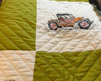 Handmade vintage quilt.