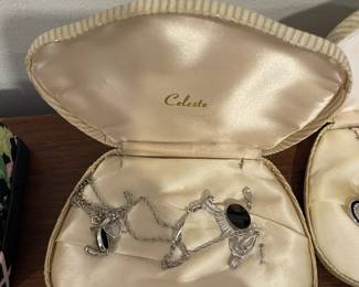 Celeste necklace and earring set.