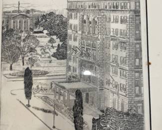 Sketch of Hay-Adams Hotel.