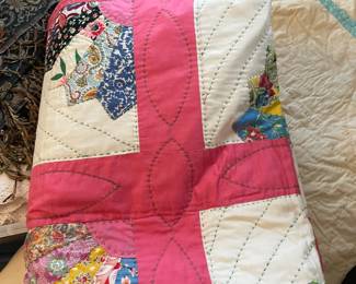 Handmade vintage quilt.