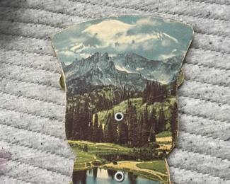 Vintage fans from funeral home.