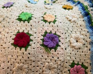 Handmade crocheted afghan.